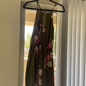Floral green dress